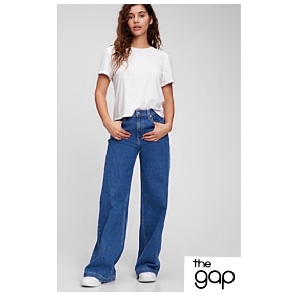 GAP High-Stride Jeans size 8 Slouchy Fit Distress “A Whole Lot of Easy!”NWTS-$80 - Picture 2 of 5
